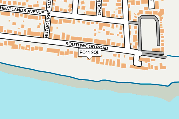 PO11 9QL map - OS OpenMap – Local (Ordnance Survey) PO11 9QL map - OS OpenMap – Local (Ordnance Survey)