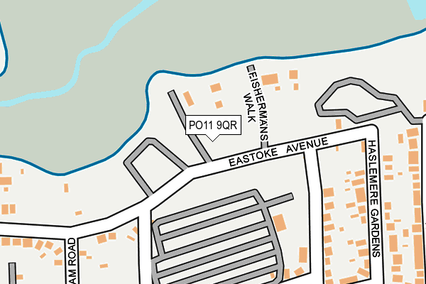 PO11 9QR map - OS OpenMap – Local (Ordnance Survey) PO11 9QR map - OS OpenMap – Local (Ordnance Survey)