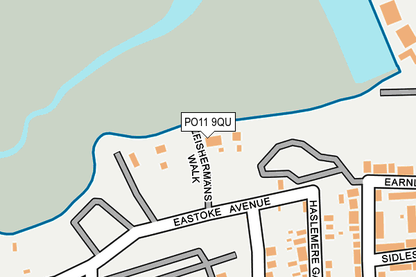PO11 9QU map - OS OpenMap – Local (Ordnance Survey) PO11 9QU map - OS OpenMap – Local (Ordnance Survey)