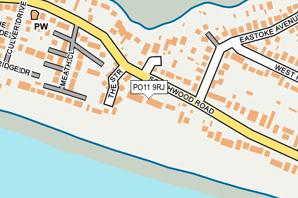 PO11 9RJ map - OS OpenMap – Local (Ordnance Survey)