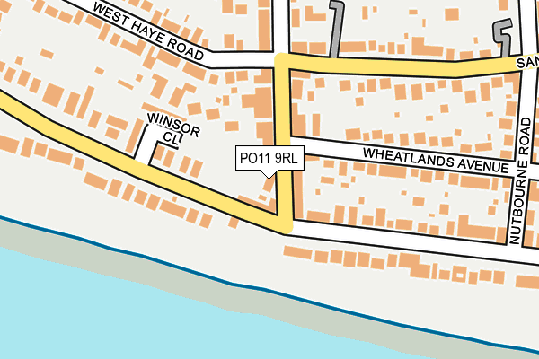 PO11 9RL map - OS OpenMap – Local (Ordnance Survey) PO11 9RL map - OS OpenMap – Local (Ordnance Survey)