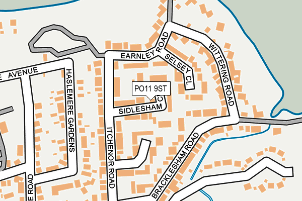 PO11 9ST map - OS OpenMap – Local (Ordnance Survey) PO11 9ST map - OS OpenMap – Local (Ordnance Survey)