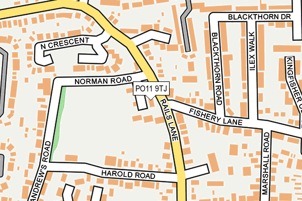 PO11 9TJ map - OS OpenMap – Local (Ordnance Survey) PO11 9TJ map - OS OpenMap – Local (Ordnance Survey)