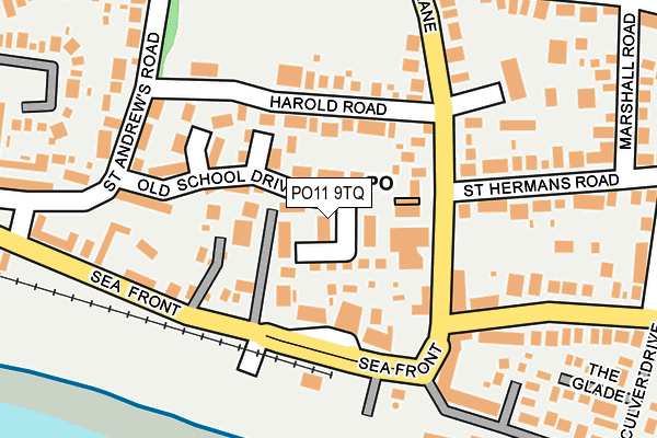 PO11 9TQ map - OS OpenMap – Local (Ordnance Survey) PO11 9TQ map - OS OpenMap – Local (Ordnance Survey)