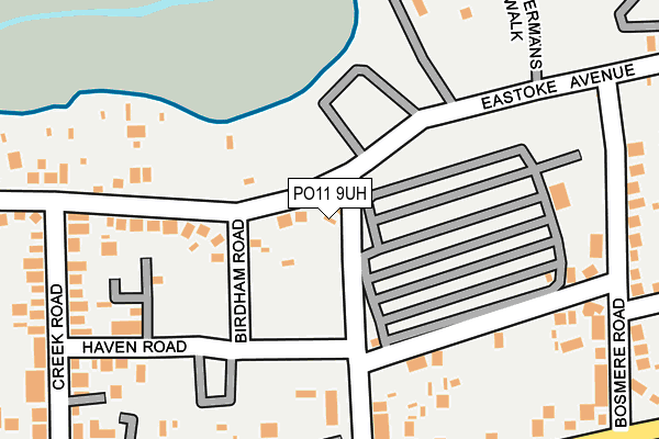 PO11 9UH map - OS OpenMap – Local (Ordnance Survey) PO11 9UH map - OS OpenMap – Local (Ordnance Survey)