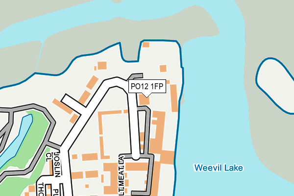 PO12 1FP map - OS OpenMap – Local (Ordnance Survey) PO12 1FP map - OS OpenMap – Local (Ordnance Survey)