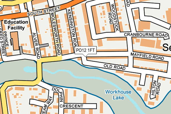 PO12 1FT map - OS OpenMap – Local (Ordnance Survey) PO12 1FT map - OS OpenMap – Local (Ordnance Survey)
