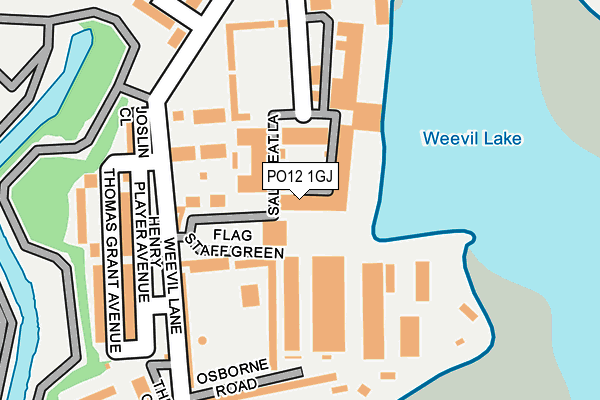 PO12 1GJ map - OS OpenMap – Local (Ordnance Survey) PO12 1GJ map - OS OpenMap – Local (Ordnance Survey)