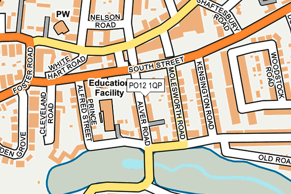 PO12 1QP map - OS OpenMap – Local (Ordnance Survey) PO12 1QP map - OS OpenMap – Local (Ordnance Survey)