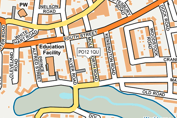 PO12 1QU map - OS OpenMap – Local (Ordnance Survey) PO12 1QU map - OS OpenMap – Local (Ordnance Survey)