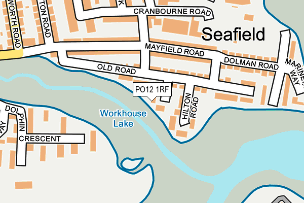 PO12 1RF map - OS OpenMap – Local (Ordnance Survey) PO12 1RF map - OS OpenMap – Local (Ordnance Survey)