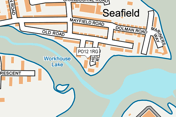 PO12 1RG map - OS OpenMap – Local (Ordnance Survey) PO12 1RG map - OS OpenMap – Local (Ordnance Survey)