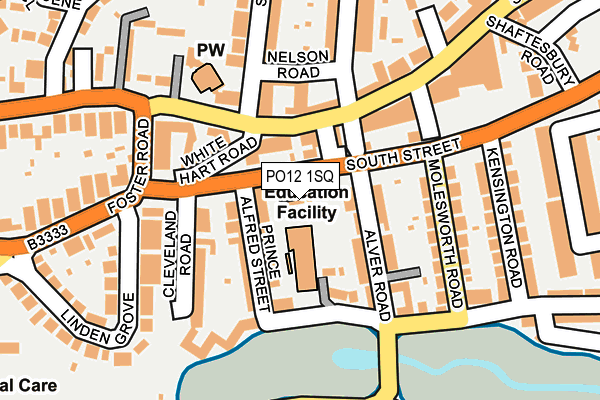 PO12 1SQ map - OS OpenMap – Local (Ordnance Survey) PO12 1SQ map - OS OpenMap – Local (Ordnance Survey)