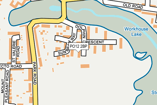 PO12 2BP map - OS OpenMap – Local (Ordnance Survey) PO12 2BP map - OS OpenMap – Local (Ordnance Survey)