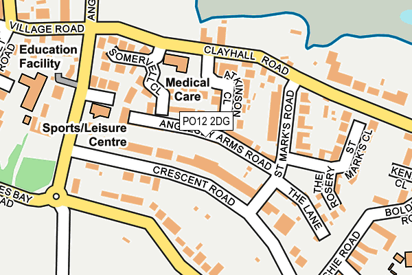 PO12 2DG map - OS OpenMap – Local (Ordnance Survey) PO12 2DG map - OS OpenMap – Local (Ordnance Survey)
