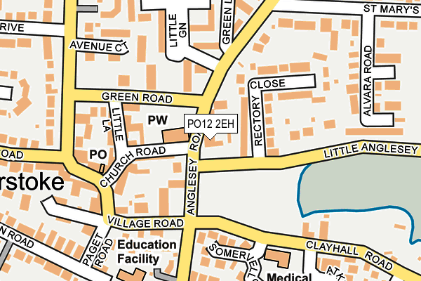 PO12 2EH map - OS OpenMap – Local (Ordnance Survey) PO12 2EH map - OS OpenMap – Local (Ordnance Survey)
