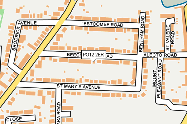 PO12 2ER map - OS OpenMap – Local (Ordnance Survey) PO12 2ER map - OS OpenMap – Local (Ordnance Survey)