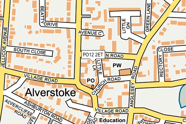 PO12 2ET map - OS OpenMap – Local (Ordnance Survey) PO12 2ET map - OS OpenMap – Local (Ordnance Survey)