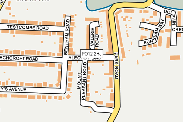 PO12 2HJ map - OS OpenMap – Local (Ordnance Survey) PO12 2HJ map - OS OpenMap – Local (Ordnance Survey)