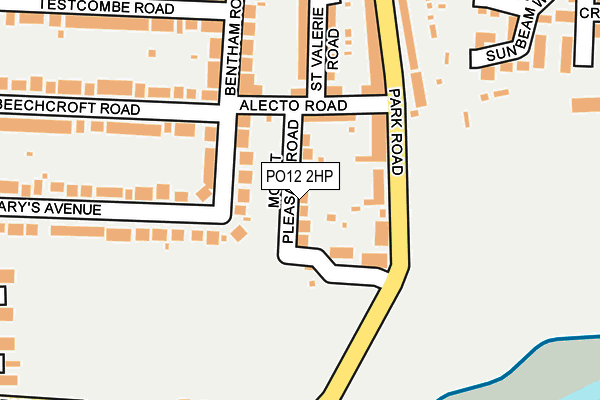 PO12 2HP map - OS OpenMap – Local (Ordnance Survey) PO12 2HP map - OS OpenMap – Local (Ordnance Survey)
