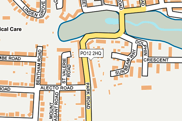 PO12 2HQ map - OS OpenMap – Local (Ordnance Survey) PO12 2HQ map - OS OpenMap – Local (Ordnance Survey)