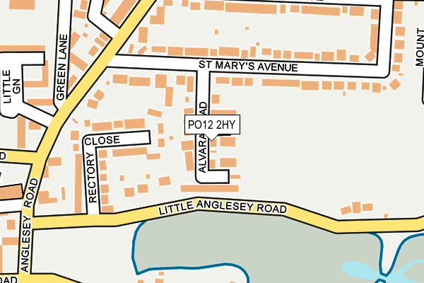 PO12 2HY map - OS OpenMap – Local (Ordnance Survey) PO12 2HY map - OS OpenMap – Local (Ordnance Survey)