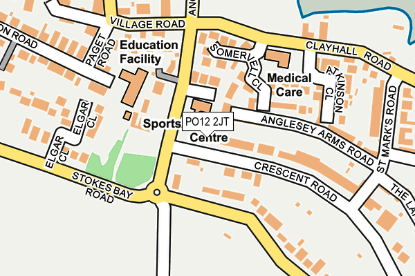 PO12 2JT map - OS OpenMap – Local (Ordnance Survey) PO12 2JT map - OS OpenMap – Local (Ordnance Survey)