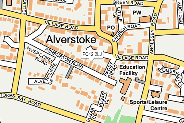 PO12 2LJ map - OS OpenMap – Local (Ordnance Survey) PO12 2LJ map - OS OpenMap – Local (Ordnance Survey)