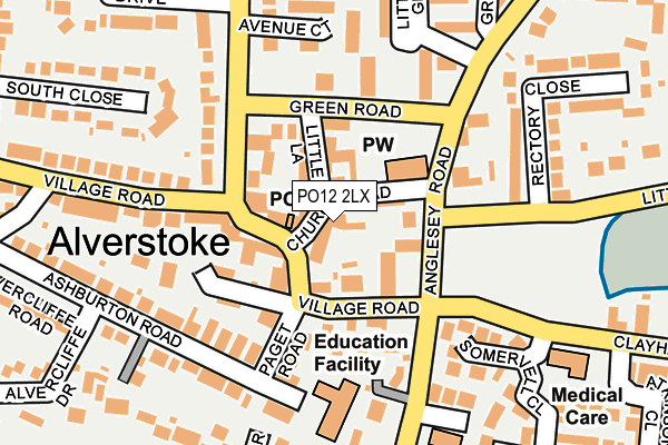 PO12 2LX map - OS OpenMap – Local (Ordnance Survey) PO12 2LX map - OS OpenMap – Local (Ordnance Survey)