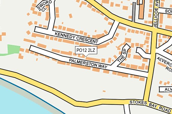 PO12 2LZ map - OS OpenMap – Local (Ordnance Survey) PO12 2LZ map - OS OpenMap – Local (Ordnance Survey)
