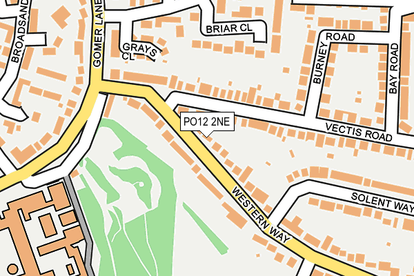 PO12 2NE map - OS OpenMap – Local (Ordnance Survey) PO12 2NE map - OS OpenMap – Local (Ordnance Survey)