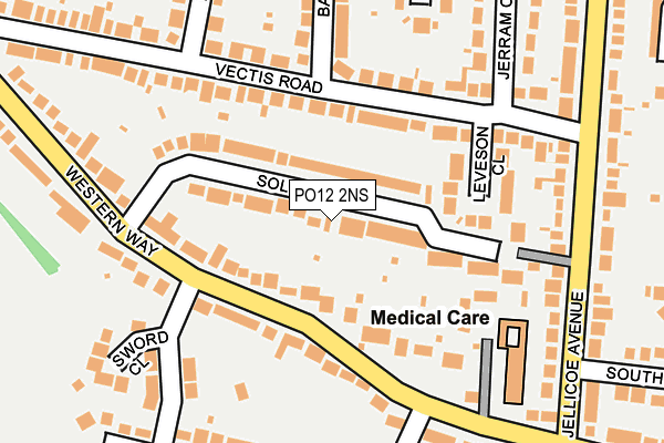 PO12 2NS map - OS OpenMap – Local (Ordnance Survey) PO12 2NS map - OS OpenMap – Local (Ordnance Survey)