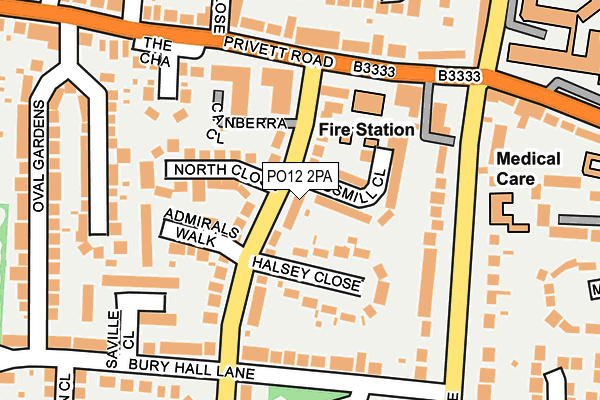PO12 2PA map - OS OpenMap – Local (Ordnance Survey) PO12 2PA map - OS OpenMap – Local (Ordnance Survey)
