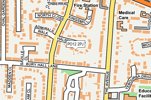PO12 2PJ map - OS OpenMap – Local (Ordnance Survey) PO12 2PJ map - OS OpenMap – Local (Ordnance Survey)