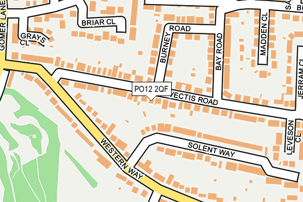 PO12 2QF map - OS OpenMap – Local (Ordnance Survey) PO12 2QF map - OS OpenMap – Local (Ordnance Survey)