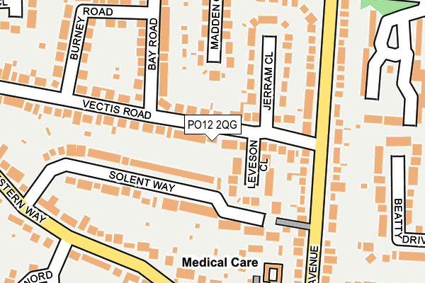 PO12 2QG map - OS OpenMap – Local (Ordnance Survey) PO12 2QG map - OS OpenMap – Local (Ordnance Survey)