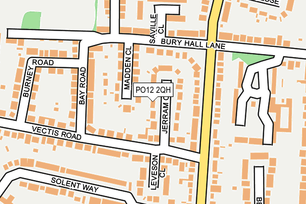 PO12 2QH map - OS OpenMap – Local (Ordnance Survey) PO12 2QH map - OS OpenMap – Local (Ordnance Survey)