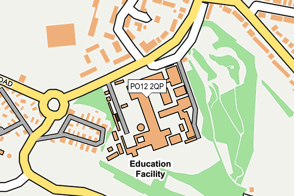 PO12 2QP map - OS OpenMap – Local (Ordnance Survey) PO12 2QP map - OS OpenMap – Local (Ordnance Survey)