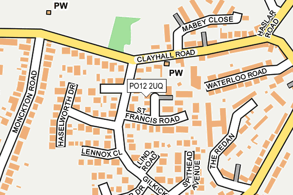 PO12 2UQ map - OS OpenMap – Local (Ordnance Survey) PO12 2UQ map - OS OpenMap – Local (Ordnance Survey)