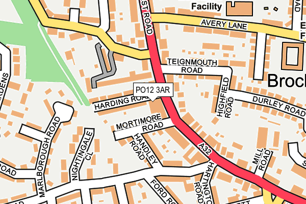 PO12 3AR map - OS OpenMap – Local (Ordnance Survey) PO12 3AR map - OS OpenMap – Local (Ordnance Survey)