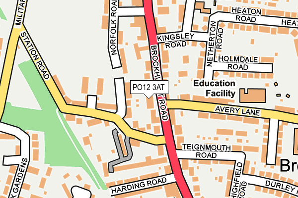 PO12 3AT map - OS OpenMap – Local (Ordnance Survey) PO12 3AT map - OS OpenMap – Local (Ordnance Survey)