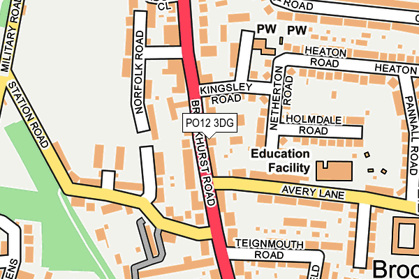 PO12 3DG map - OS OpenMap – Local (Ordnance Survey) PO12 3DG map - OS OpenMap – Local (Ordnance Survey)