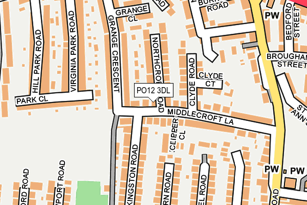 PO12 3DL map - OS OpenMap – Local (Ordnance Survey) PO12 3DL map - OS OpenMap – Local (Ordnance Survey)