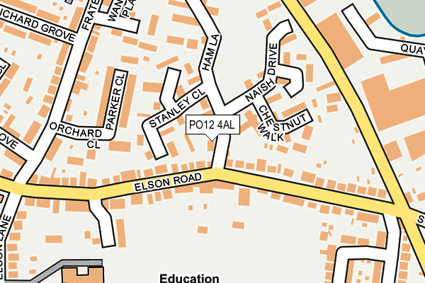 PO12 4AL map - OS OpenMap – Local (Ordnance Survey) PO12 4AL map - OS OpenMap – Local (Ordnance Survey)