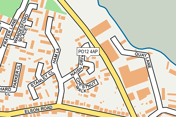 PO12 4AP map - OS OpenMap – Local (Ordnance Survey) PO12 4AP map - OS OpenMap – Local (Ordnance Survey)