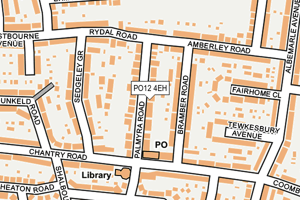 PO12 4EH map - OS OpenMap – Local (Ordnance Survey) PO12 4EH map - OS OpenMap – Local (Ordnance Survey)