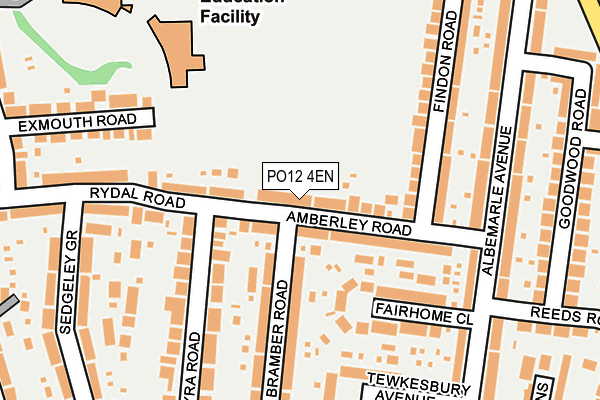 PO12 4EN map - OS OpenMap – Local (Ordnance Survey) PO12 4EN map - OS OpenMap – Local (Ordnance Survey)