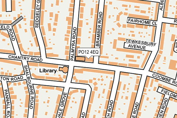 PO12 4EQ map - OS OpenMap – Local (Ordnance Survey) PO12 4EQ map - OS OpenMap – Local (Ordnance Survey)