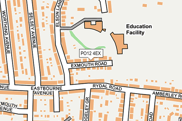 PO12 4EX map - OS OpenMap – Local (Ordnance Survey) PO12 4EX map - OS OpenMap – Local (Ordnance Survey)