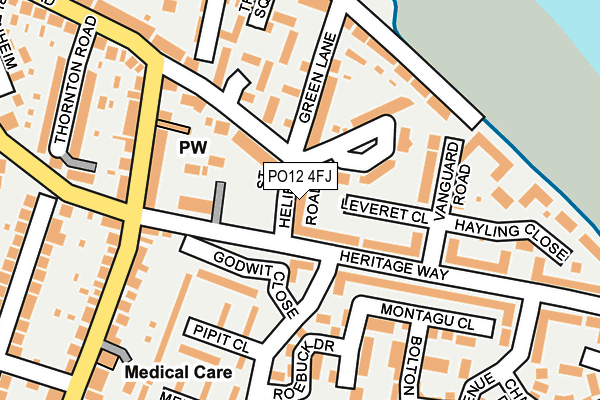 PO12 4FJ map - OS OpenMap – Local (Ordnance Survey) PO12 4FJ map - OS OpenMap – Local (Ordnance Survey)